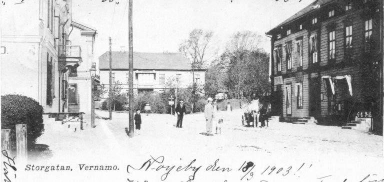 4. Storgatan, år 1903, platsen framför Stora Hotellet